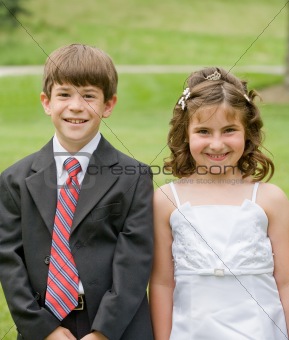 Flower Girl and Young Boy