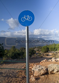bicycle sign outdoor