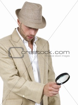 detective and magnifier
