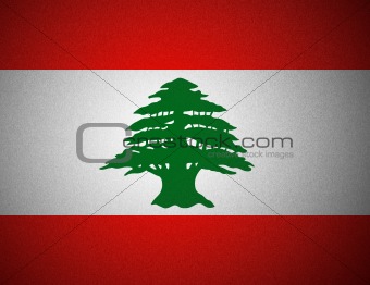 vector national Flag Lebanon
