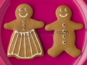 Gingerbread Man and Gingerbread Woman
