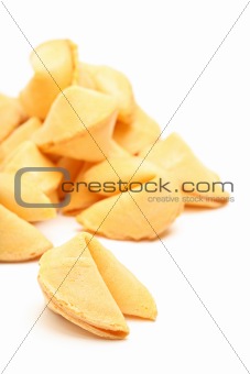 fortune cookies isolated on white