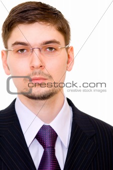 Serious businessman with eyeglasses