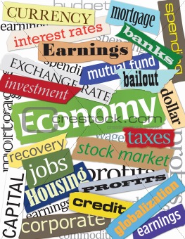 Economy Word Collage