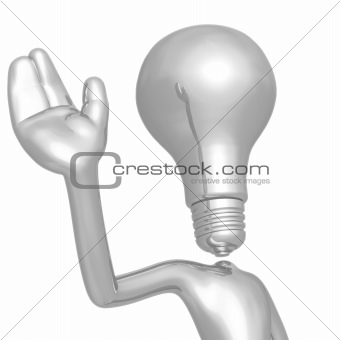 Lightbulb Head Waving