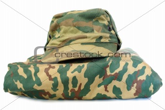 Camouflage uniform complete set.
