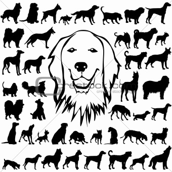 Vectoral Dog Silhouettes