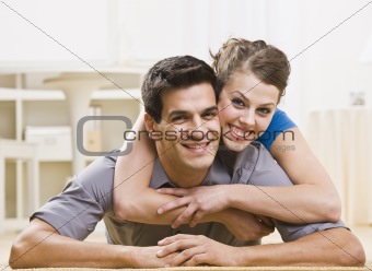 Attractive Couple Posing Together
