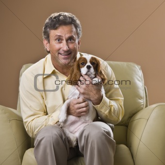Man with Puppy