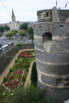 Castle and Gardens in Angers