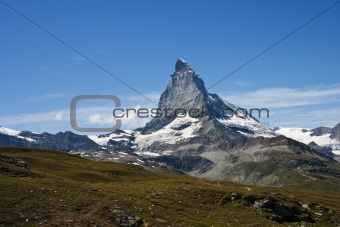 Matterhorn mountain in Zermatt, Switzerland
