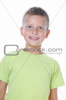 portrait of 7 years old boy