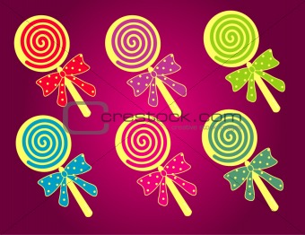 Cute Lollipop Vector