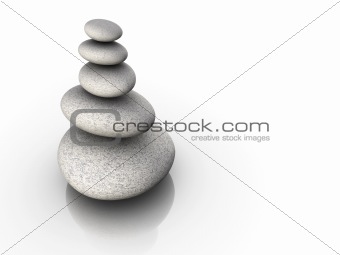 Stone tower in balance