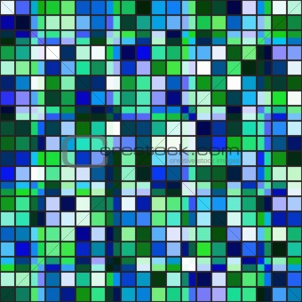 Retro tile mosaic