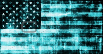 Grunge Digital USA Flag