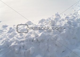 detail of snow