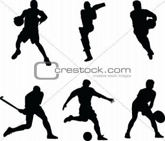 sports silhouette - vector