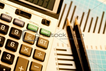 Calculator and diagram