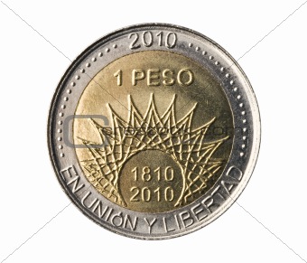 Argentina, 2010 bicentenary anniversary coin.