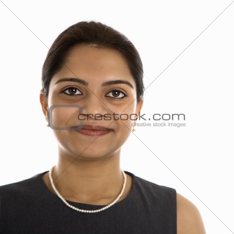 Portrait of Indian woman.
