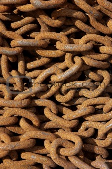 rusted chains