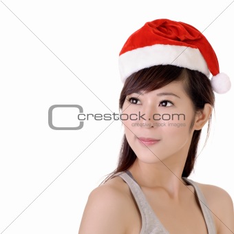 Attractive Christmas lady