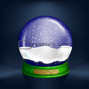 Vector snow-globe