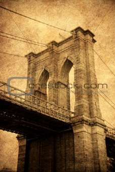New York City Brooklyn bridge