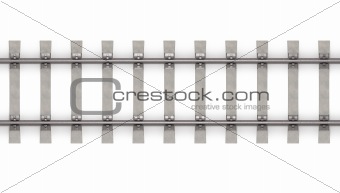 3d rails horizontal top view 