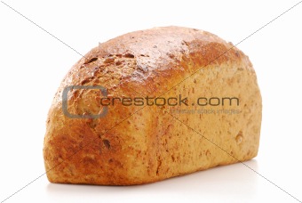 Loaf of bread bread isolated on white