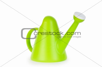 Watering can isolated on the white background