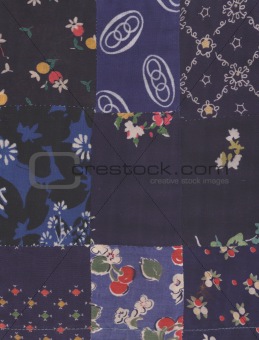 blue quilt pattern