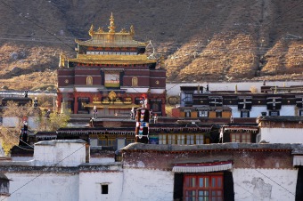 Landmarks of a Tibetan lamasery