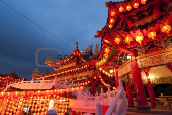 famous thean hou temple in malaysia during chinese new year cele