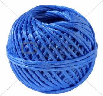 ball of a blue cord