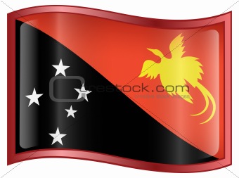 Papua New Guinea flag icon.