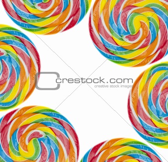 Rainbow Lollipop Background