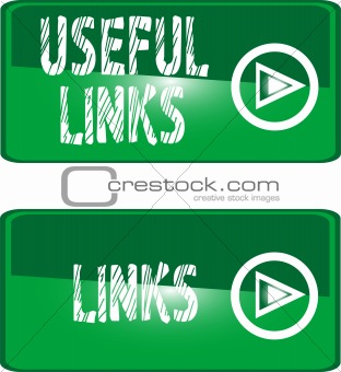 green button icon useful links