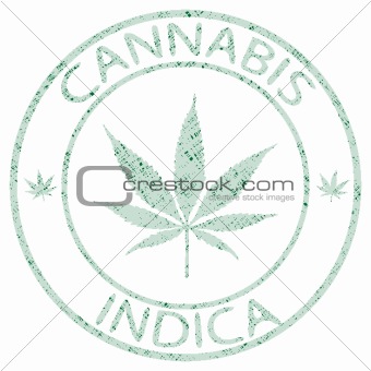 cannabis indica stamp