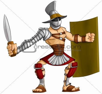 cartoon gladiator