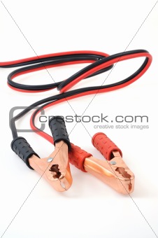 Jumper cables  isolated on white background