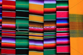 Mexican serape fabric colorful pattern texture