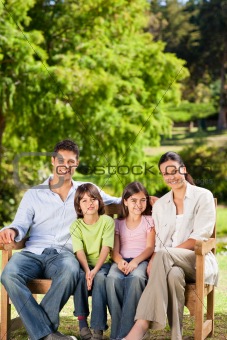 Family on the bench