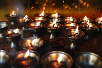 Butter lamps
