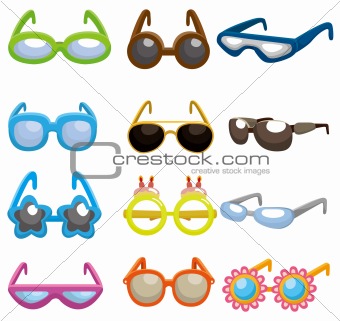 cartoon Sunglasses set icon