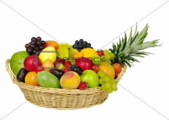 Exotic Fruits in a Basket