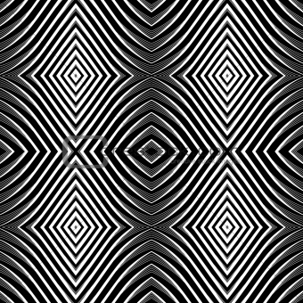 Seamless pattern in op art design.