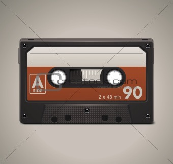 Vector audio cassette tape XXL icon