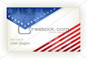 Stars and Stripes, background, business or gift card